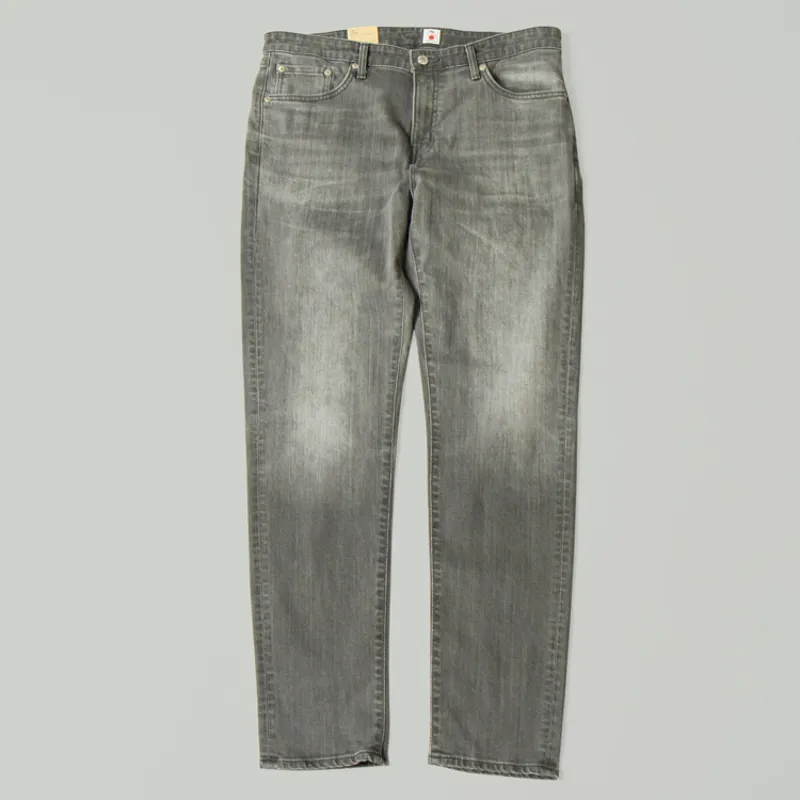 Edwin Skinny Kaihara Stretch - Black Grey Used-2